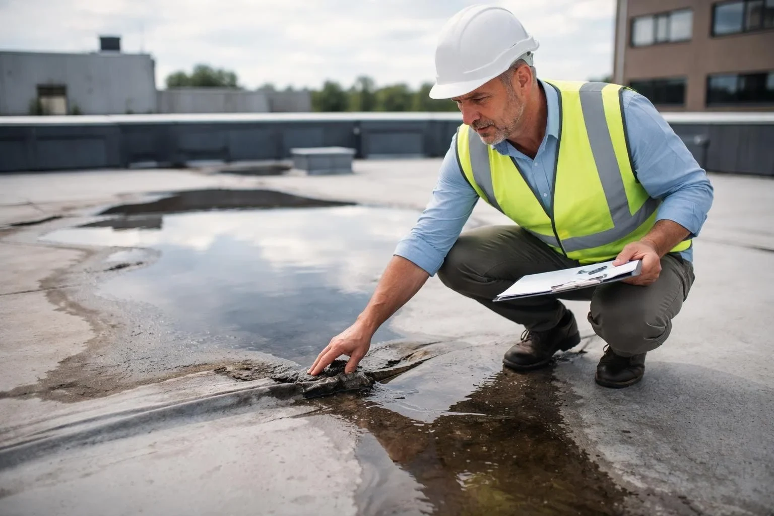 Commercial roof maintenance service agreement