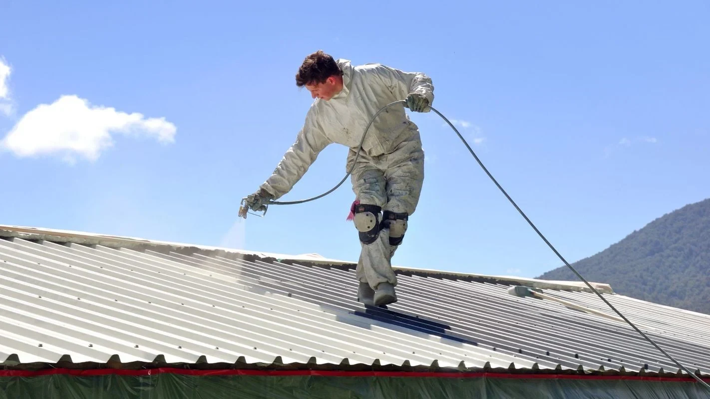 Commercial roof coating system